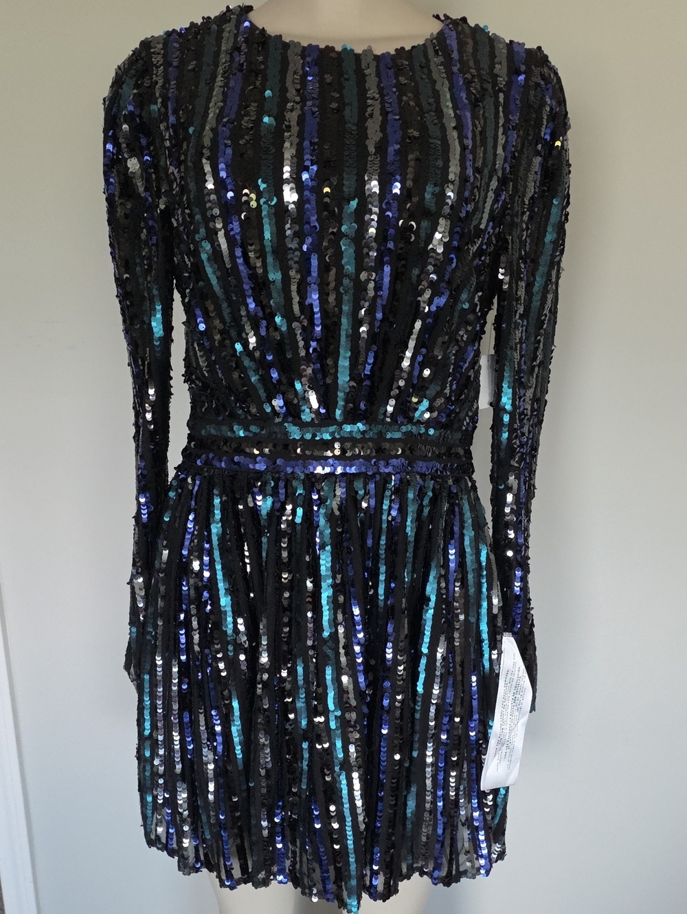 Dress the Population navy Rome sequin syrioe dress-Medium